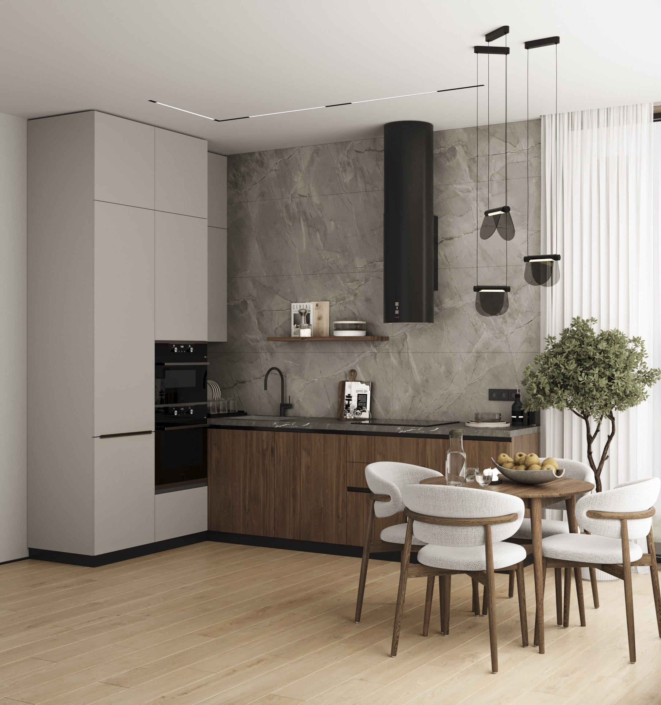 Кухонный гарнитур "Терра" 3 метра с пеналами - фото 2